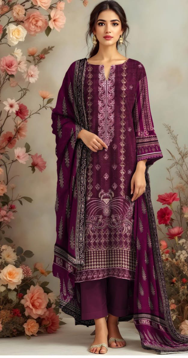 SUMAYYA 3PC EMBROIDERED UNSTITCHED