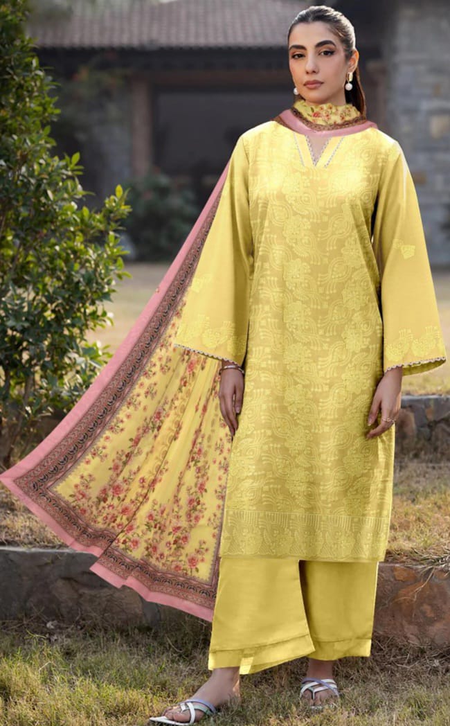 Zunaisha 3PC Embroidered Eid Collection