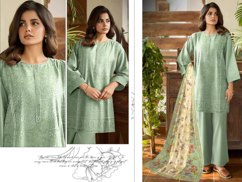 Zunaisha 3PC Embroidered Eid Collection