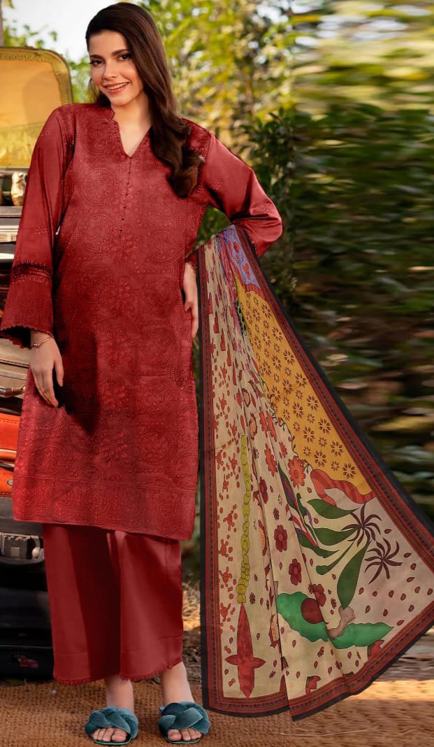 Zunaisha 3PC Embroidered Eid Collection