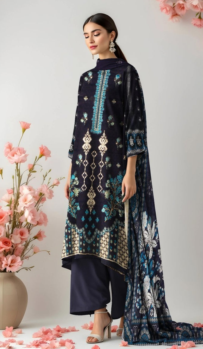 SUMAYYA 3PC EMBROIDERED UNSTITCHED