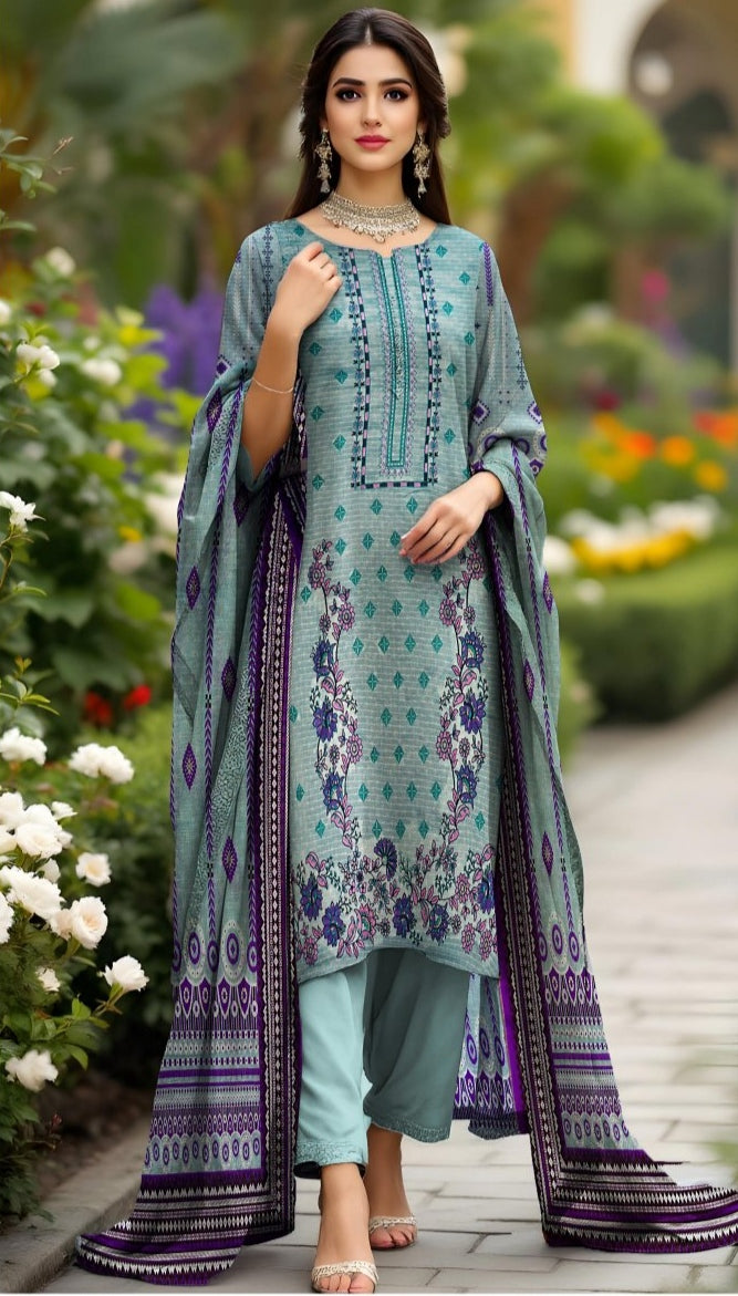 SUMAYYA 3PC EMBROIDERED UNSTITCHED