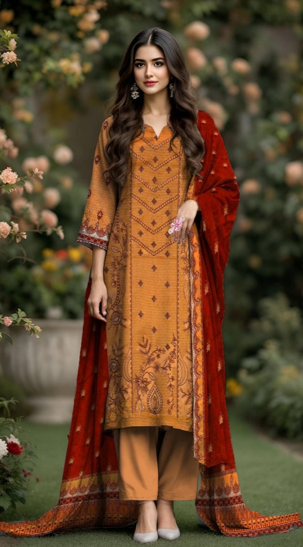 SUMAYYA 3PC EMBROIDERED UNSTITCHED