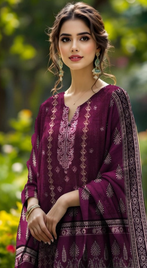 SUMAYYA 3PC EMBROIDERED UNSTITCHED